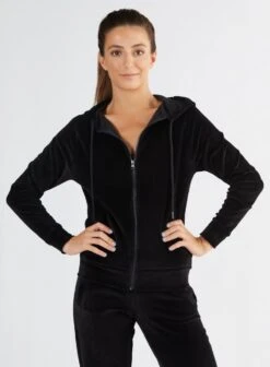 Nicki-Kapuzenjacke Aus Bio-Baumwolle - Schwarz