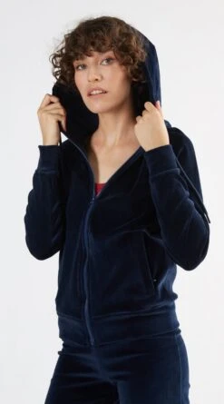 Nicki-Kapuzenjacke Aus Bio-Baumwolle - Nachtblau