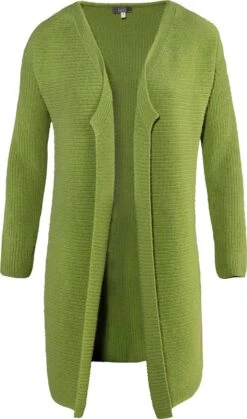 Strickjacke Aus Bio-Baumwolle Und Bio-Wolle - Avocado