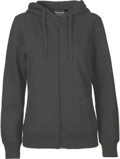 Neutral Zip-Up Hoodie Aus Fairtrade Bio-Baumwolle - Charcoal