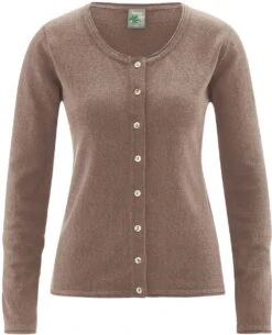 Cardigan Aus Hanf Und Bio-Baumwolle - Gravel