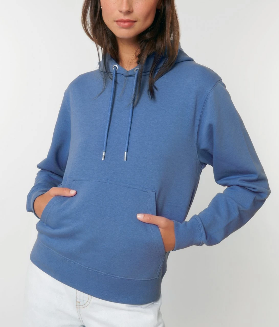 Terry Hoodie Aus Bio-Baumwolle - Bright Blue 7 Terry Hoodie Aus Bio-Baumwolle - Bright Blue – Bild 7