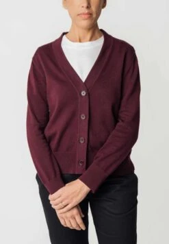Mela Fairtrade V-Neck Cardigan Surina Aus Bio-Baumwolle - Rosine