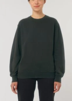 Vintage Terry Sweatshirt Aus Bio-Baumwolle - G. Dyed Black Rock -MELA Geschaft Bio Baumwoll Sweater U085 140 1280x1280
