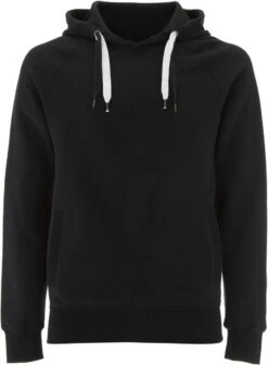Raglan Hoodie Aus Bio-Baumwolle - Black