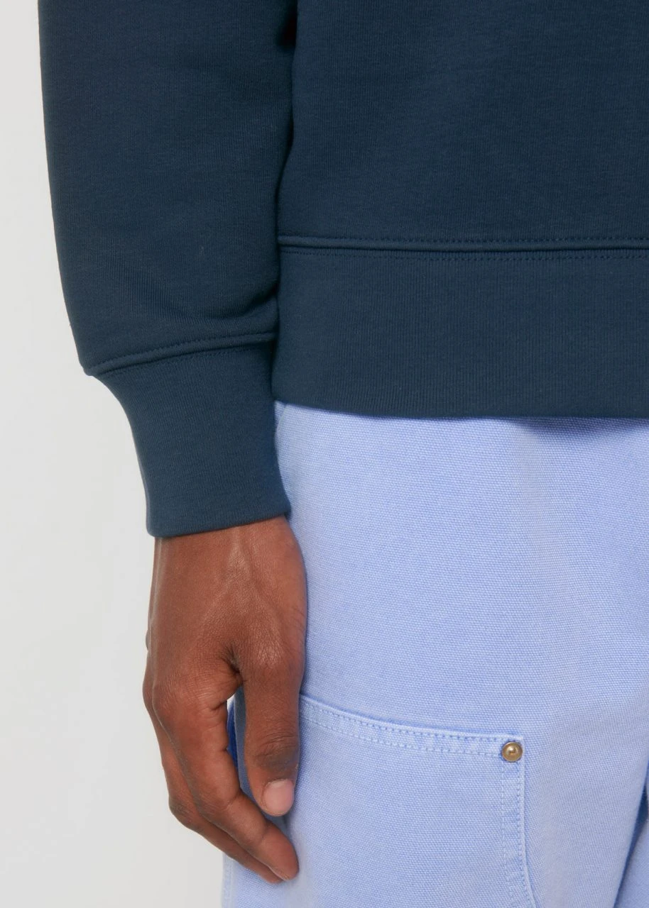 Terry Sweatshirt Aus Bio-Baumwolle - French Navy 6 Terry Sweatshirt Aus Bio-Baumwolle - French Navy – Bild 6