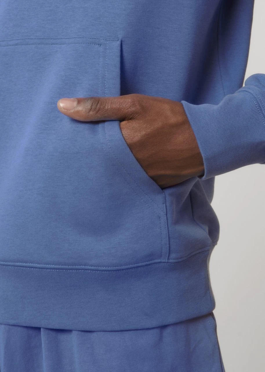 Terry Hoodie Aus Bio-Baumwolle - Bright Blue 6 Terry Hoodie Aus Bio-Baumwolle - Bright Blue – Bild 6