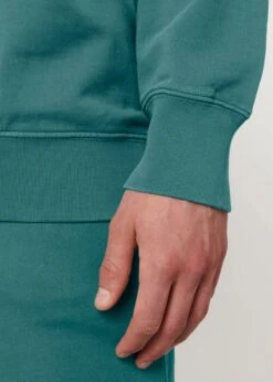 Vintage Terry Sweatshirt Aus Bio-Baumwolle - G. Dyed Hydro 16 Vintage Terry Sweatshirt Aus Bio-Baumwolle - G. Dyed Hydro -MELA Geschaft Detail Rippbuendchen Huefte Aermelenden U085 102 1280x1280