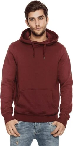 Hoodie Aus Bio-Baumwolle - Burgundy -MELA Geschaft EP51P hoodie burgundy vegan 1280x1280