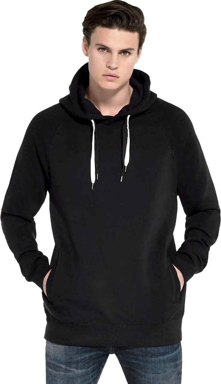 Raglan Hoodie Aus Bio-Baumwolle - Black 4 Raglan Hoodie Aus Bio-Baumwolle - Black – Bild 4
