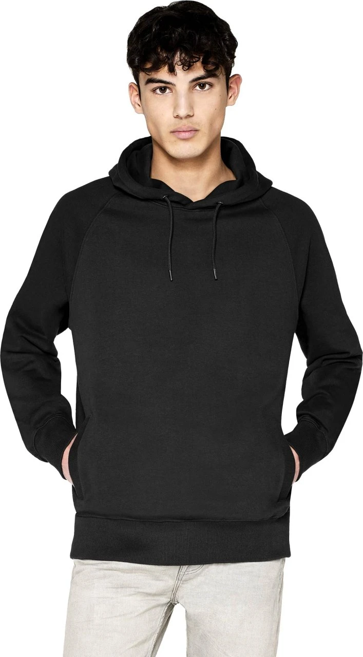 Schwerer Raglan Hoodie Aus Bio-Baumwolle - Black 3 Schwerer Raglan Hoodie Aus Bio-Baumwolle - Black – Bild 3