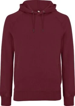 Schwerer Raglan Hoodie Aus Bio-Baumwolle - Burgundy