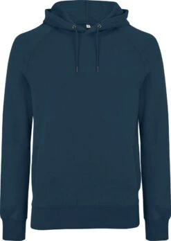 Schwerer Raglan Hoodie Aus Bio-Baumwolle - Denim