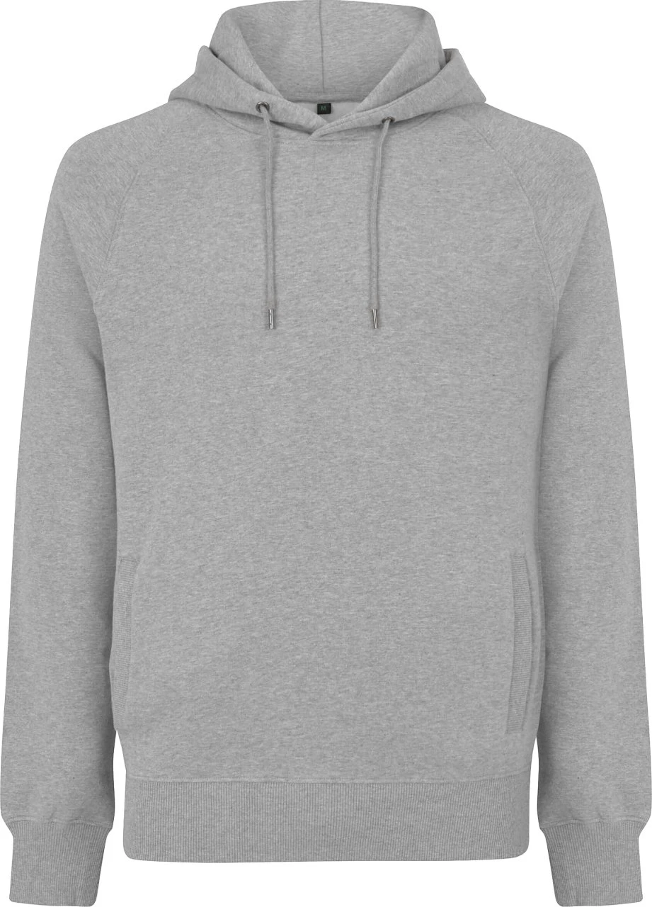 Schwerer Raglan Hoodie Aus Bio-Baumwolle - Melange Grey 1 Schwerer Raglan Hoodie Aus Bio-Baumwolle - Melange Grey
