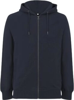 Schwerer Unisex Zip-Up Hoodie Aus Biobaumwolle - Navy