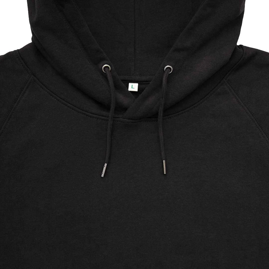 Schwerer Raglan Hoodie Aus Bio-Baumwolle - Black 4 Schwerer Raglan Hoodie Aus Bio-Baumwolle - Black – Bild 4