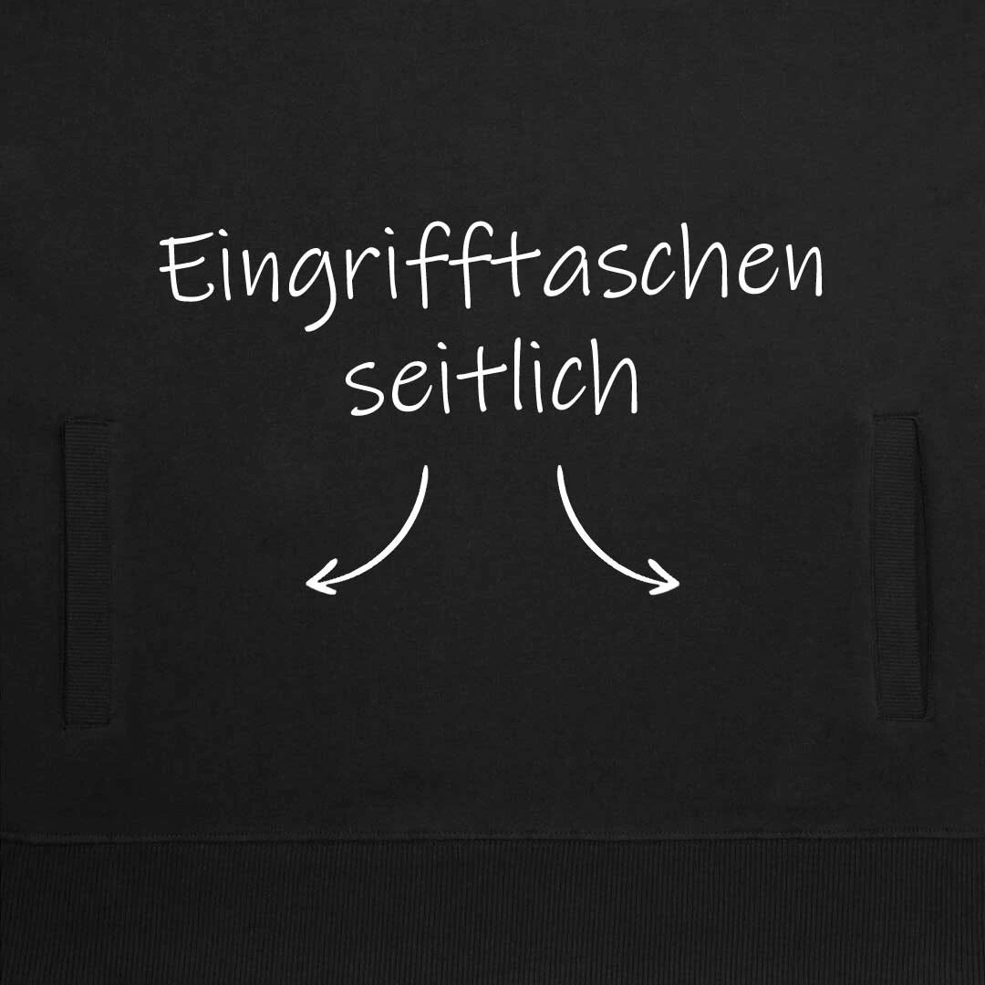 Schwerer Raglan Hoodie Aus Bio-Baumwolle - Black 5 Schwerer Raglan Hoodie Aus Bio-Baumwolle - Black – Bild 5