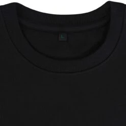 Unisex Sweatshirt Aus Biobaumwolle - 2er-Pack - Black -MELA Geschaft EP62 BL Pullover schwarz kragen detailansicht 1280x1280 1