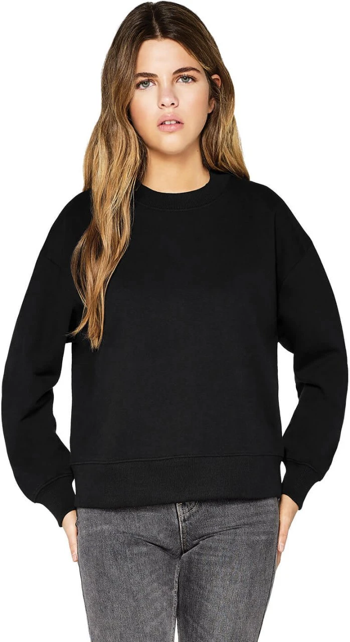 Schweres Sweatshirt Aus Biobaumwolle - Black 3 Schweres Sweatshirt Aus Biobaumwolle - Black – Bild 3