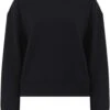 Schweres Sweatshirt Aus Biobaumwolle - Black