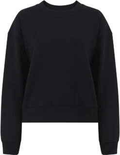Schweres Sweatshirt Aus Biobaumwolle - Black