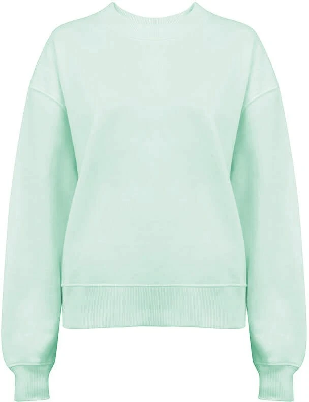 Schweres Sweatshirt Aus Biobaumwolle - Light Mint 1 Schweres Sweatshirt Aus Biobaumwolle - Light Mint