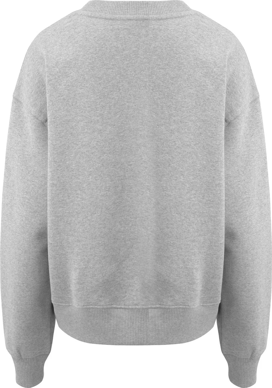 Schweres Sweatshirt Aus Biobaumwolle - Melange Grey 2 Schweres Sweatshirt Aus Biobaumwolle - Melange Grey – Bild 2
