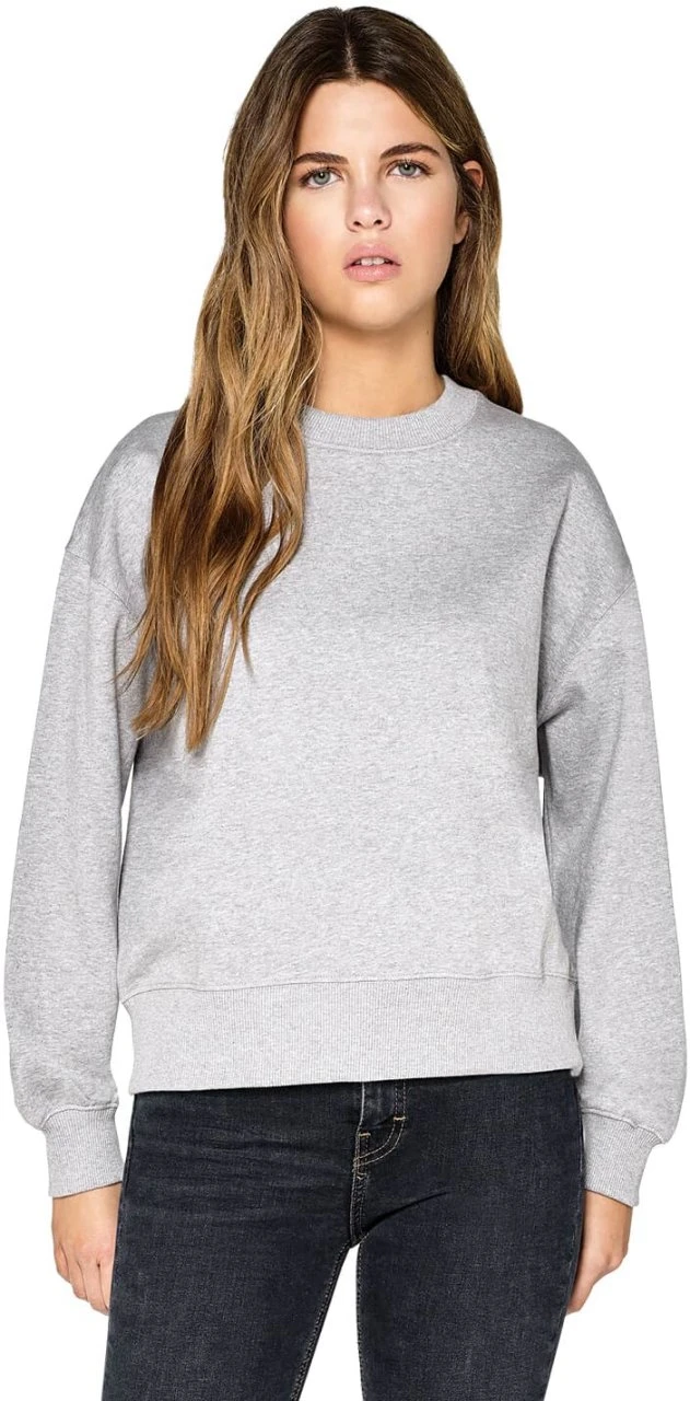 Schweres Sweatshirt Aus Biobaumwolle - Melange Grey 3 Schweres Sweatshirt Aus Biobaumwolle - Melange Grey – Bild 3