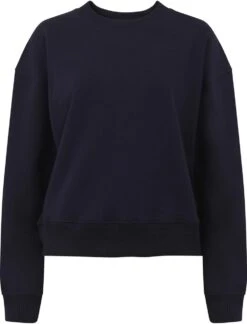 Schweres Sweatshirt Aus Biobaumwolle - Navy