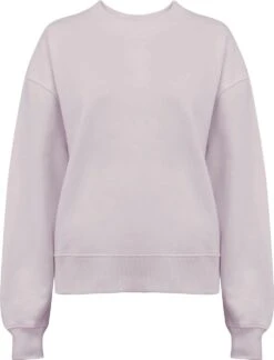 Schweres Sweatshirt Aus Biobaumwolle - Pastel Rose