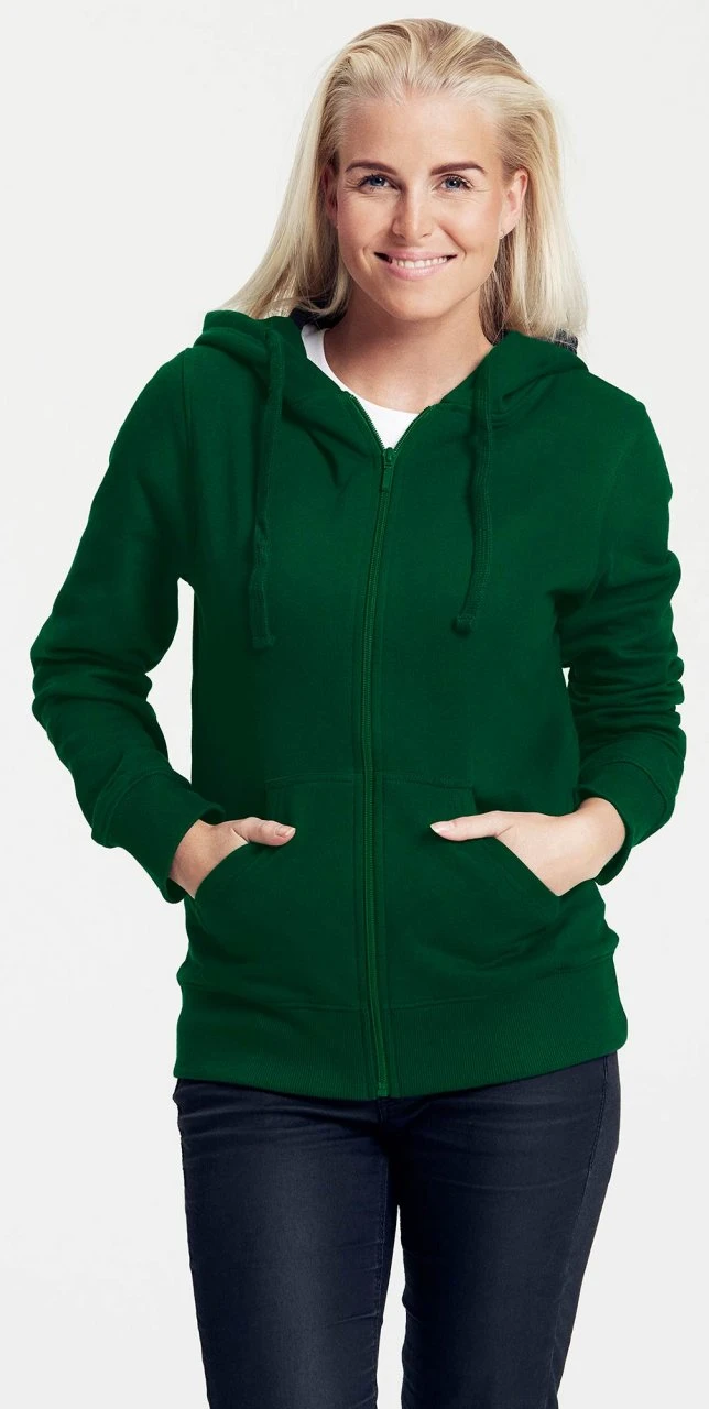 Neutral Zip-Up Hoodie Aus Fairtrade Bio-Baumwolle - Bottle Green 4 Neutral Zip-Up Hoodie Aus Fairtrade Bio-Baumwolle - Bottle Green – Bild 4