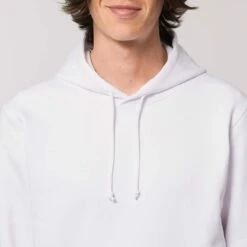 Unisex Hoodie Aus Bio-Baumwolle - White 17 Unisex Hoodie Aus Bio-Baumwolle - White -MELA Geschaft GSTSU812 001 Bio Hoodie Detail runde Kordel Kapuze nachhaltig bio 1280x1280
