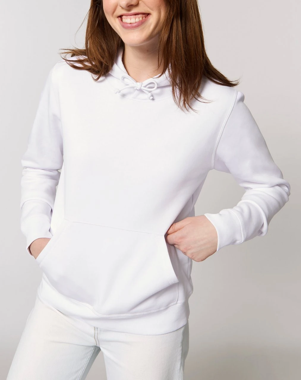 Unisex Hoodie Aus Bio-Baumwolle - White 7 Unisex Hoodie Aus Bio-Baumwolle - White – Bild 7