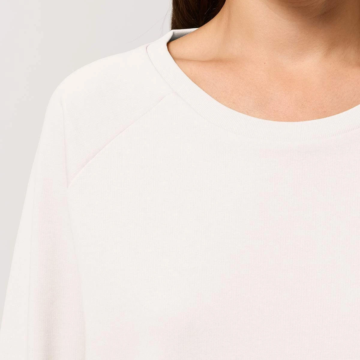 Sweatshirt Aus Bio-Baumwolle - Vintage White 5 Sweatshirt Aus Bio-Baumwolle - Vintage White – Bild 5