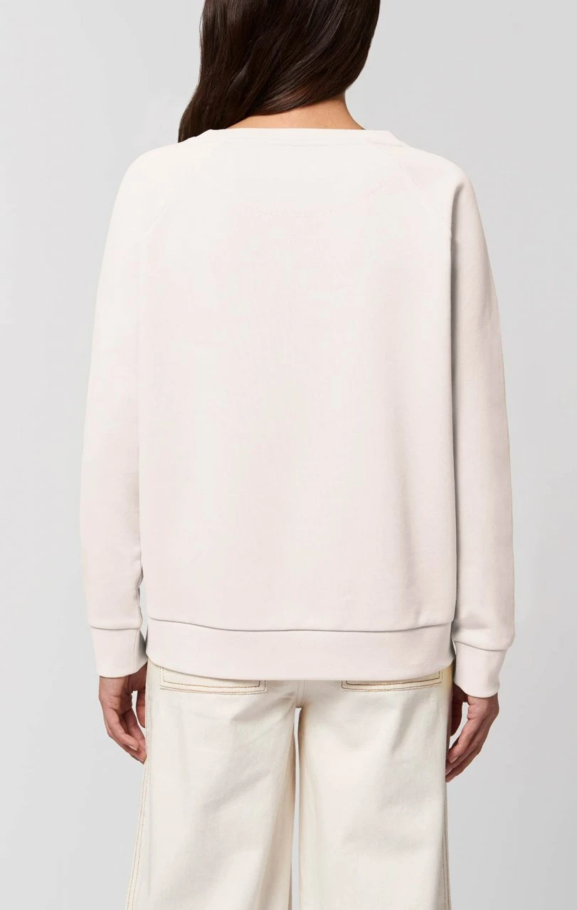 Sweatshirt Aus Bio-Baumwolle - Vintage White 4 Sweatshirt Aus Bio-Baumwolle - Vintage White – Bild 4
