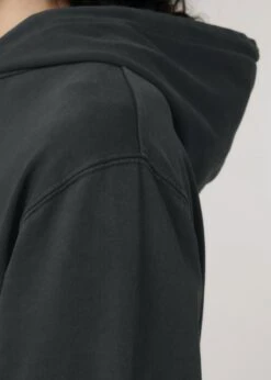 Vintage Terry Hoodie Aus Bio-Baumwolle - G. Dyed Black Rock -MELA Geschaft Kapuze doppellagig luftiger Terry Sweat U040 140 1280x1280