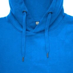 Hoodie Aus Bio-Baumwolle - Bright Blue -MELA Geschaft Kapuzenpullover blau detail EP51P 1280x1280