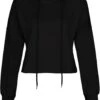 Cropped Hoodie - Black