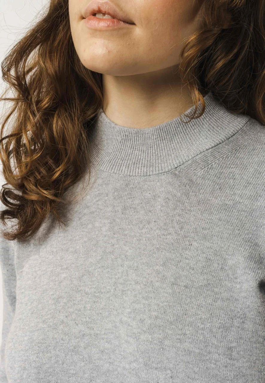 Fairtrade Feinstrick-Pullover Sada Aus Bio-Baumwolle - Grau-melange 6 Fairtrade Feinstrick-Pullover Sada Aus Bio-Baumwolle - Grau-melange – Bild 6