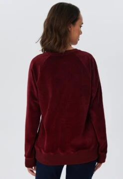 Nicki Cord Damen Sweatshirt Aus Bio-Baumwolle - Bordeaux -MELA Geschaft Nicki Kordstoff nachhaltig fair 1278 030 1280x1280