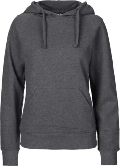 Neutral Hooded Sweatshirt Aus Fairtrade Bio-Baumwolle - Dark Heather