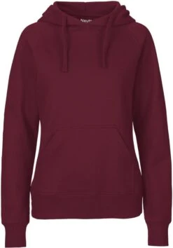 Neutral Hooded Sweatshirt Aus Fairtrade Bio-Baumwolle - Bordeaux