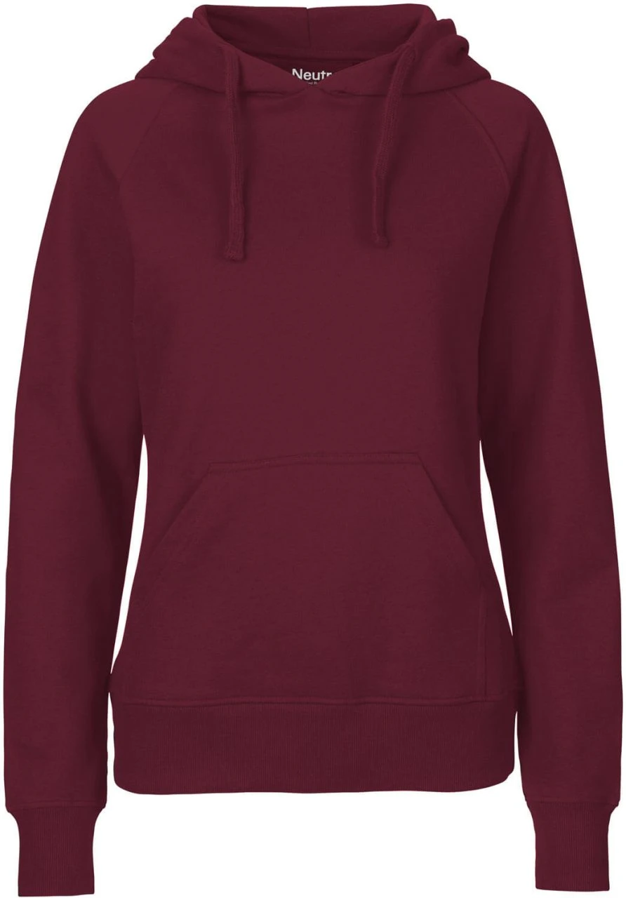 Neutral Hooded Sweatshirt Aus Fairtrade Bio-Baumwolle - Bordeaux 1 Neutral Hooded Sweatshirt Aus Fairtrade Bio-Baumwolle - Bordeaux