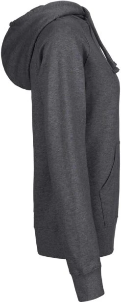 Neutral Hooded Sweatshirt Aus Fairtrade Bio-Baumwolle - Dark Heather -MELA Geschaft O83101 Kapuzenpullover Raglan Aermel fair hergestellt side 1280x1280