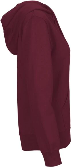 Neutral Zip-Up Hoodie Aus Fairtrade Bio-Baumwolle - Bordeaux -MELA Geschaft O83301 Sweatjacke mit Reissverschluss nachhaltig side 1280x1280