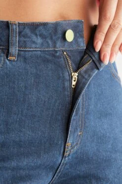 Wide Leg Jeans Aus Bio-Baumwolle - Lapis Blue 18 Wide Leg Jeans Aus Bio-Baumwolle - Lapis Blue -MELA Geschaft Reissverschluss YKK aus Recycelmaterial WE1009 231 1280x1280