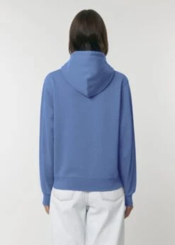 Terry Hoodie Aus Bio-Baumwolle - Bright Blue 19 Terry Hoodie Aus Bio-Baumwolle - Bright Blue -MELA Geschaft Rueckansicht Kapuzenpullover hellblau vegan U011 053 1280x1280