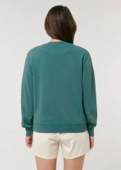 Vintage Terry Sweatshirt Aus Bio-Baumwolle - G. Dyed Hydro 19 Vintage Terry Sweatshirt Aus Bio-Baumwolle - G. Dyed Hydro -MELA Geschaft Rueckansicht Sweater Unisex vegan U085 102 1280x1280