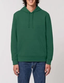 Unisex Hoodie Aus Bio-Baumwolle - Bottle Green 8 Unisex Hoodie Aus Bio-Baumwolle - Bottle Green -MELA Geschaft STSU812 224 Bottle Green Kapuzen Pullover Herren Model Kordel langaermelig gruen Oeko Fair 1280x1280