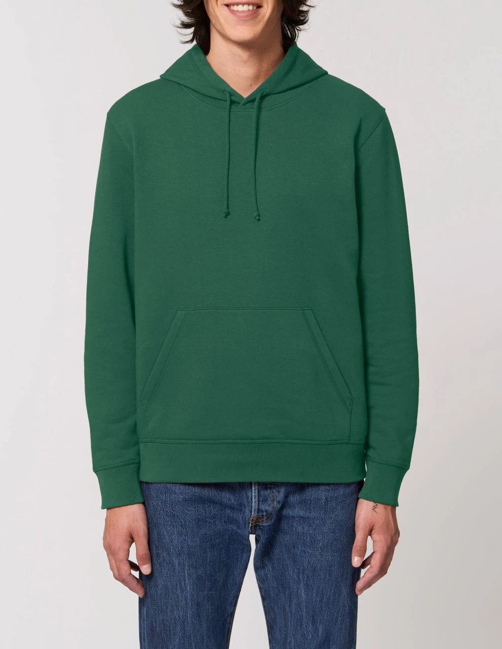 Unisex Hoodie Aus Bio-Baumwolle - Bottle Green 3 Unisex Hoodie Aus Bio-Baumwolle - Bottle Green – Bild 3